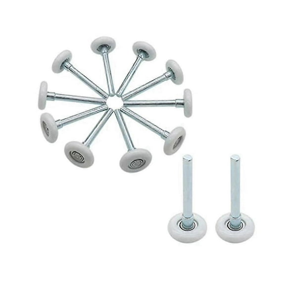 12 Pcs 1.8inch Nylon Garage Door Roller 4inch Stem, Quiet Garage Door Wheels For Garage Door Track