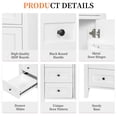 thumbnail image 6 of 36" Bathroom Vanity with Sink, Modern Vanity Cabinet with 4 Drawers and Adjustable Shelf, White, 6 of 12