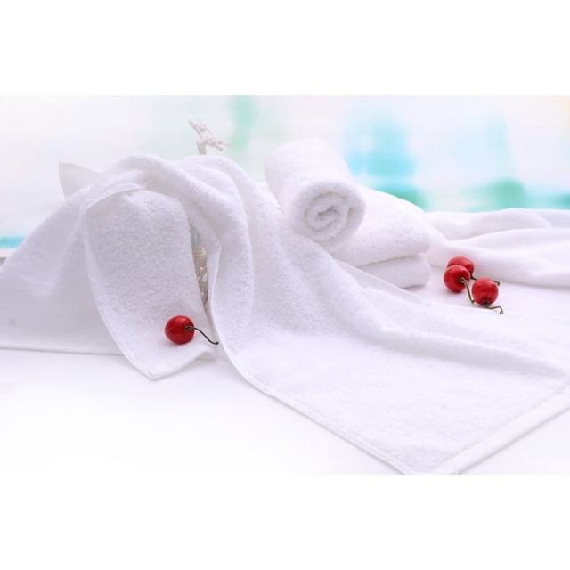 Toalla de baño Miyuadkai de 40 x 60 cm en forma de U, antideslizante, para el hogar, color blanco, talla única