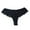 Black, variant on Women's Lace Thong Hollow Transparent Crotch Briefs Underwear Briefs Wine XL