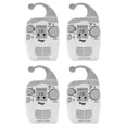 thumbnail image 1 of Pyle LCD Digital Hanging Waterproof AM/FM Shower Clock Radio White (4 Pack), 1 of 6