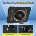 thumbnail image 7 of 3in1 Rotating Stand Case for iPad Pro 11 inch 4th/3rd/2nd Gen (2022/2021/2020) with Hand/Shoulder Strap, Shockproof Rugged, Black, 7 of 7