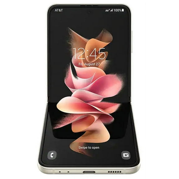 Restored Samsung Galaxy Z Flip3 5G F711U (Fully Unlocked) 128GB Cream (Refurbished)