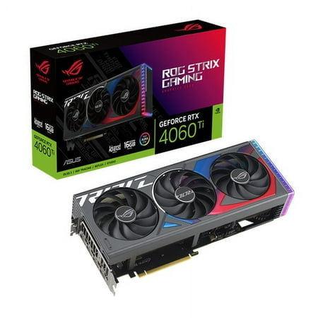 Asus 16 GB ROG Strix GeForce RTX 4060 Ti Advanced Edition Gaming Graphics Card