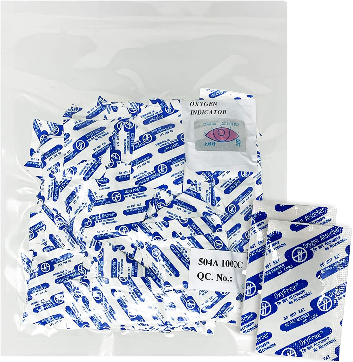 using oxygen absorbers with vacuum sealing