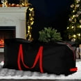 thumbnail image 3 of KIHOUT Christmas Tree Storage Bag Extra Large Heavy Duty Storage Containers forArtificial Tree Oxford Xmas Holiday Tree Storage Bags with Reinforced Handles Zipper, 3 of 6