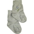 thumbnail image 2 of Tic Tac Toe - Little Girls' Striped Ankle Sock 31846-X-Small (heathered light blue), 2 of 3