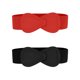 thumbnail image 1 of Cinturones Elásticos de Hebilla de Cuero Sintético Interlock en Forma de 8 para Mujeres 2Pcs Inspire Chic, 1 of 1