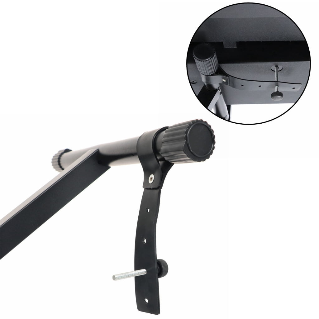 MANNYA Digital Piano Stand Single-X Keyboard Stand Keyboard Rack Music Piano Keyboard Stand with 7 Adjustable Height Positions
