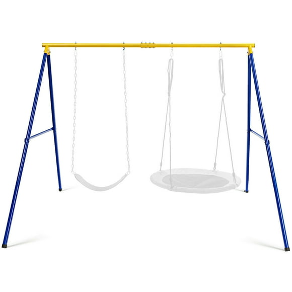 Gymax 660 LBS Heavy-Duty Metal Swing Frame Extra Large Swing Stand for Kids and Adults