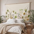 thumbnail image 3 of Sage Green Yellow Spring Floral Small Tapestry for Bedroom Wall Hanging Tapestry,Watercolor Botanical Summer Flowers Ceiling Backdrop Tapestries Poster Blanket Wall Decor for Living Room 23" x 28", 3 of 8