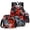 Red, variant on Back to School 3 in 1 Backpack Combo, Waterproof Graffiti Bookbag Includes Crossbody Purse & Pen Case, Lightweight Student Backpack for Classroom, Camping and Daily Use