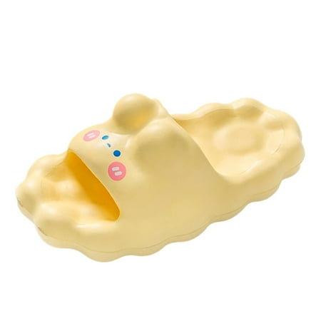 

Dyfzdhu Cotton Candy Cute Slippers For Women In Summer Cartoon Bathroom Home Household Thick Sandals For External Wear