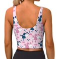 thumbnail image 4 of Uemuo Cartoon Poodle Dog Pattern Women's Sports Bra - High Impact Support, Breathable, and Comfortable Athletic Bra for Running, Yoga, and Workouts, 4 of 9