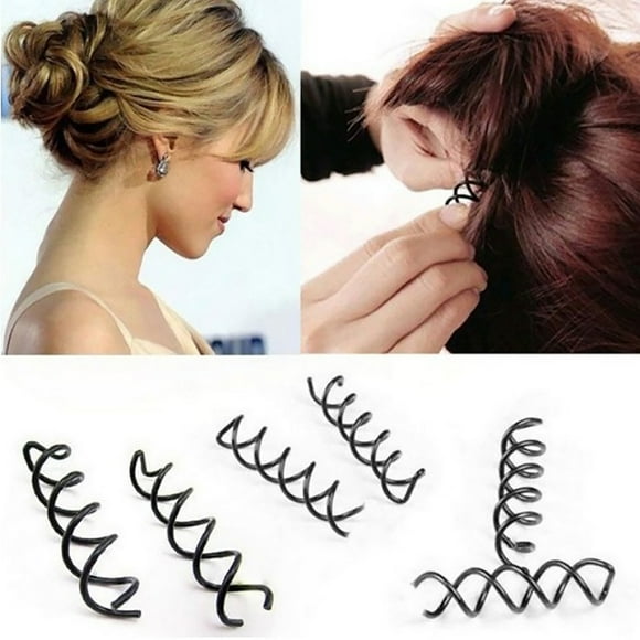 Lubelski 12Pcs Metal Spiral Spin Screw Pin Clip Hairpin Lady Twist Hair Clip Accessories