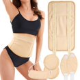 thumbnail image 3 of 4Pcs Waist Neck Oil Pack Set with Chest Pads Washable Reusable Knee Essential Oil Wrap Mess-Free Oil Pack Wrap with Adjustable Elastic Straps Soft Comfortable Oil Pack for Chest Waist Nec, 3 of 6