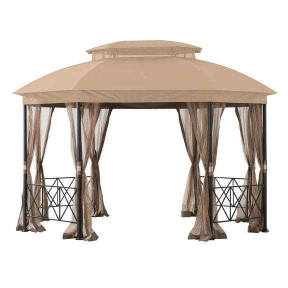 Garden Winds Replacement Canopy Top Cover Compatible with The Living Accents Octagon Gazebo A101007502 - Riplock 350
