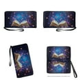 thumbnail image 4 of ZUXONGSY Daisy Flower Butterfly Book Print 2 Pieces PU Wallet Polyester Handbags Set Waterproof Shoulder Bag Top Handle Tote Bag Satchel Handbags Cash Wallet for Shopping Work, 4 of 5