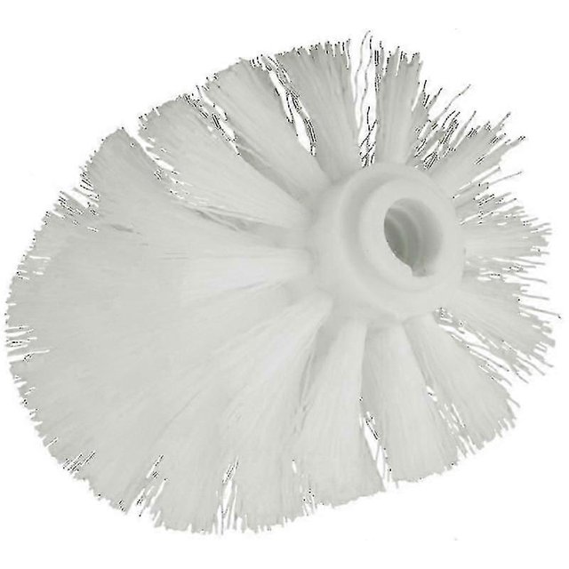 Replacement Toilet Brush Head, Toilet Brush Head, Set Of 9, Internal Thread 12 Mm, Diameter 8 Cm, White
