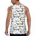 thumbnail image 3 of Fotbe Dachshund Dog Puppy Pattern Men's Quick Dry Workout Tank Top Gym Muscle Tee Fitness Bodybuilding Sleeveless T Shirt Breathable Workout Shirt-3X-Large, 3 of 9