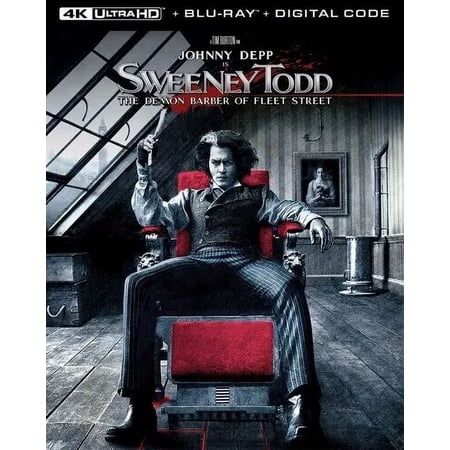 Sweeney Todd: The Demon Barber of Fleet Street [New 4K UHD ] With Blu-R
