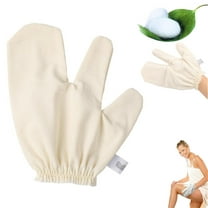 Garshana Gloves,Tutuviw Raw Silk Massage Gloves,Ayurvedic Skin Detox Glove,Soft Exfoliating & Massage Mitts for Natural Skin Care,Eco-Friendly Raw Silk Glove for Skin Brushing Massage (1-PC)