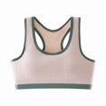 thumbnail image 5 of Womens Sports Bras Ladies Traceless Comfortable No Steel Ring Breathable Gathering Bra Woman Underwear Comfortable Bras for Women Beige L, 5 of 8