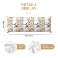 thumbnail image 3 of Balery Autumn Garden Funda Protectora para Almohada Corporal de Algodón Hipoalergénico con Cierre(55 x 21 pulgadas), Almohadas No Incluidas, 3 of 7