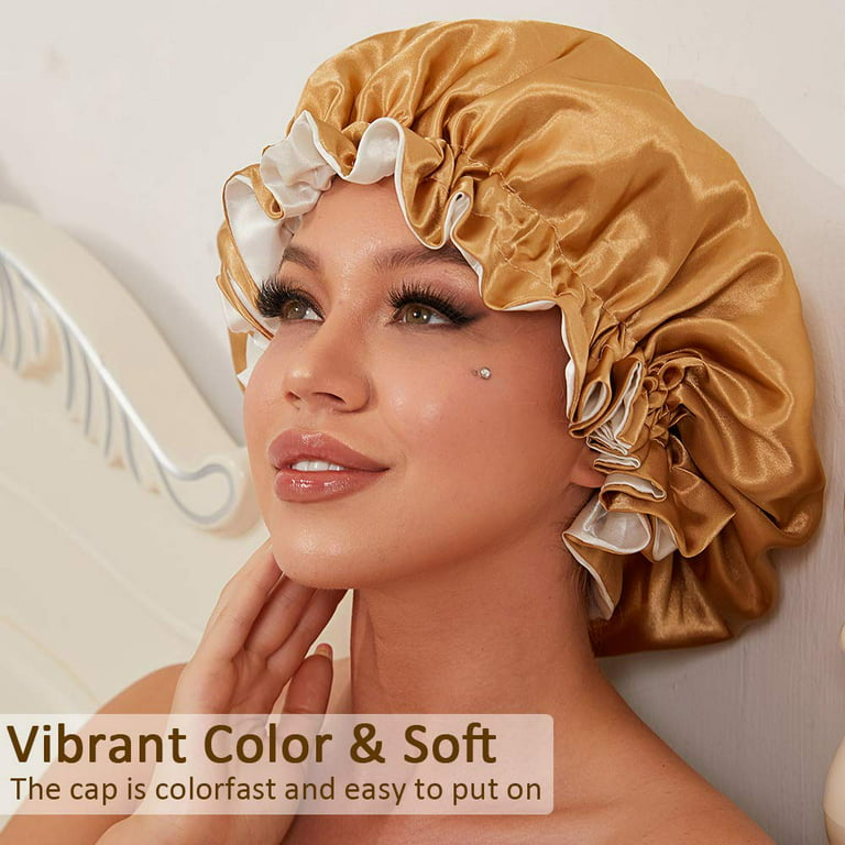 Satin Bonnet Double Layered Curly Hair