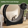 thumbnail image 5 of Uforic 43.3" Cat Treadmill, Exercise Running Wheel with Safety Lock, Cat Teaser for Indoor Cats, Black, 5 of 8