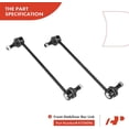 thumbnail image 4 of A-Premium 4Pcs Front Suspension Kit Lower Control Arm and Ball Joint Assembly Sway Bar Link Compatible with Nissan Sentra 2007-2012 2.0L 2.5L, 4 of 9