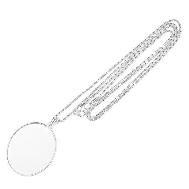 Monóculo Lupa Cadena Yinane 6X Plata Oro