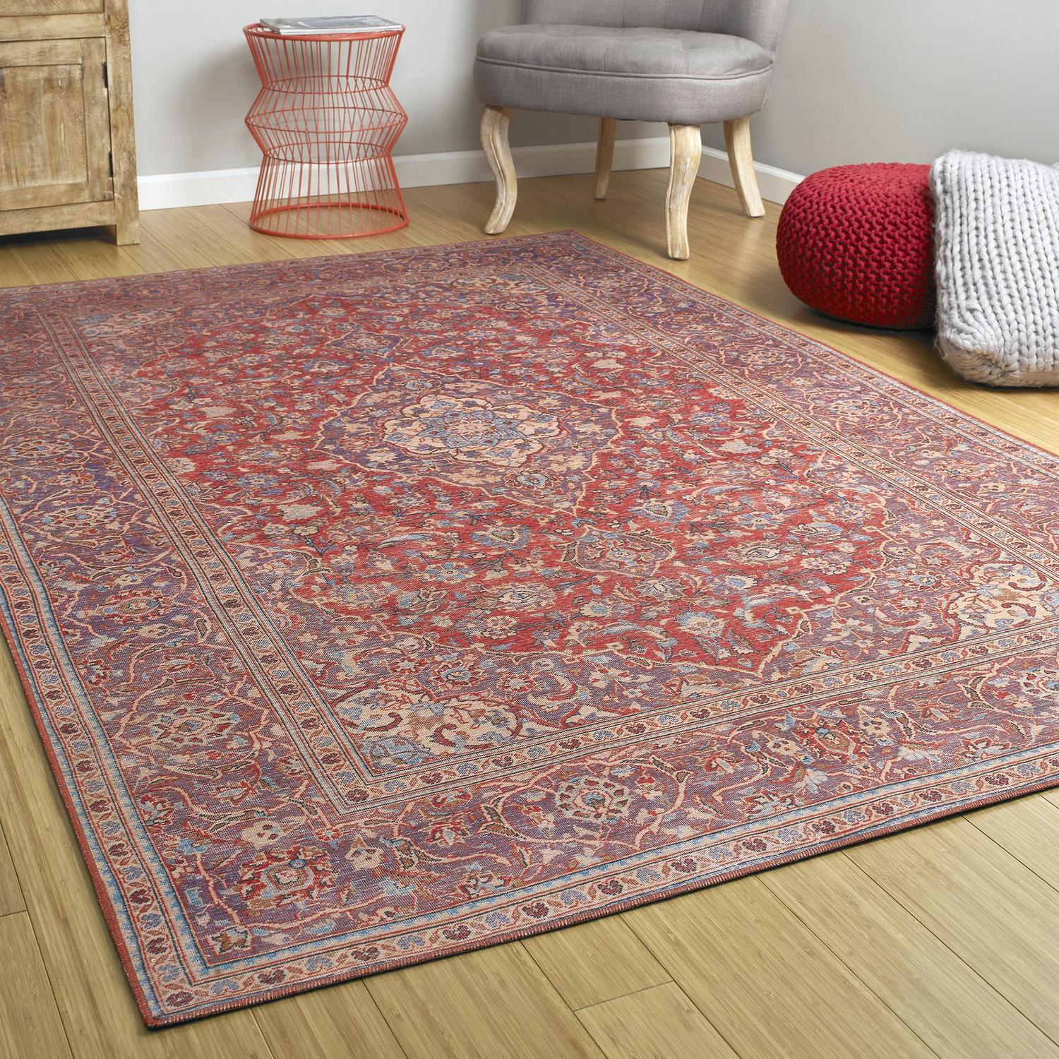 Kaleen Boho Patio BOH03-99 Rug in Coral - (2 Foot 3 Inch x 7 Foot 6 Inch) - image 4 of 5