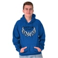 thumbnail image 3 of Country Strong Cute Angels Wings Star Hoodie Sweatshirt Women Men Brisco Brands L, 3 of 6