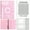Pink, variant on Couples 100 Day Savings Challenge Binder - A5 Cash Envelope Binder with 25 Grid Pages, Double-sided Card Slots & Digital Stickers for Common Goal,Pink