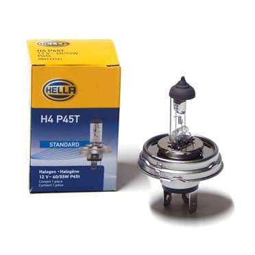 HELLA H4 P45T Standard Halogen Bulb - 12V 60/55W
