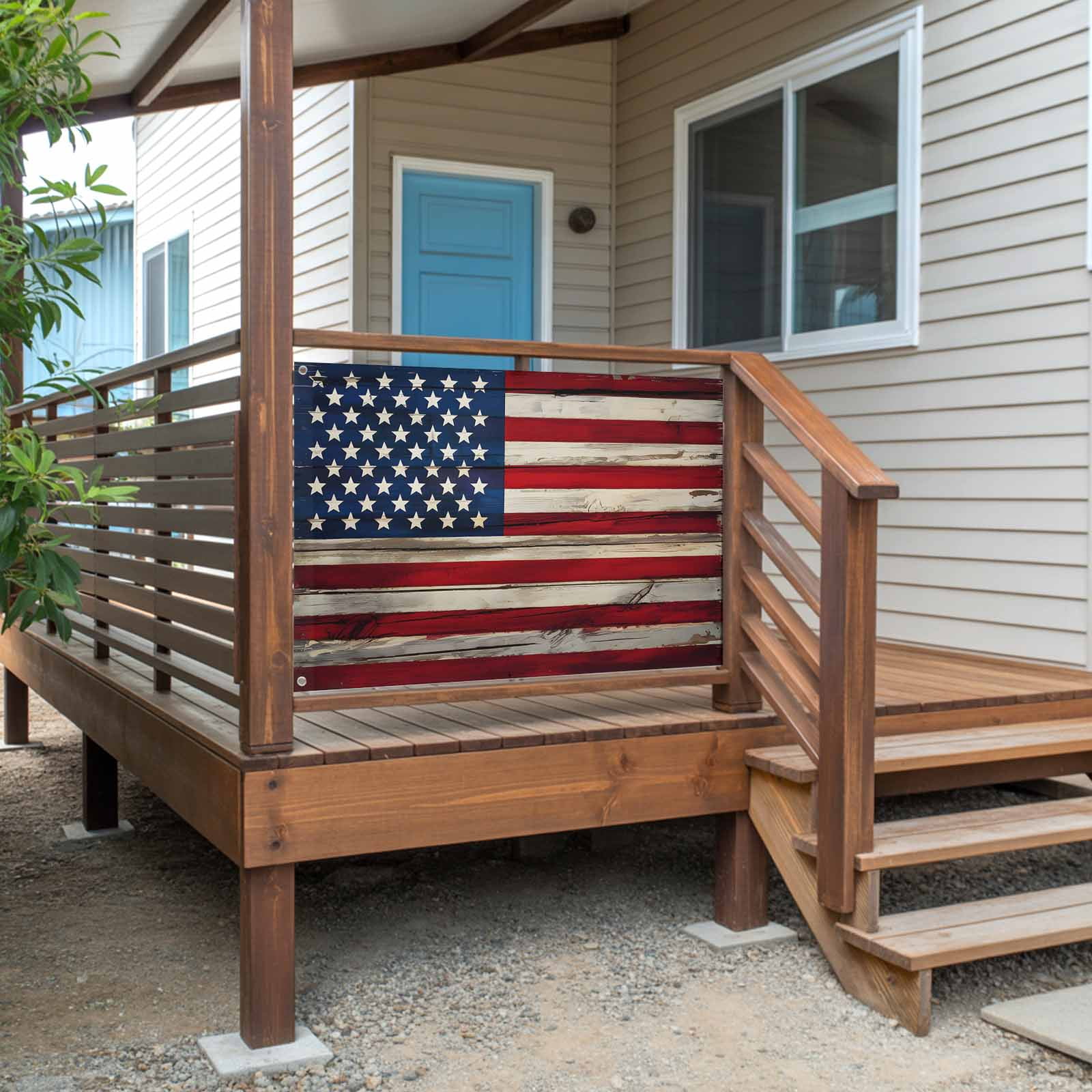 4th of July Flags for Outside 3x5 ft American Flag Outdoor Flags Double Sided Grommets House Banner Retro USA National Flag Patio Yard Flag for Outdoor Party Porch Independence Day Decor
