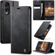 thumbnail image 1 of Funda tipo cartera para Samsung Galaxy S25 Edge, de piel, con tarjetero, soporte, cierre magnético y bloqueo RFID. TPU a prueba de golpes, compatible con S25 Edge, 1 of 8