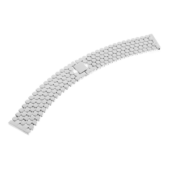 Zehuanyu Fashion Luxury Stainless Steel Watch Bracelet Band Strap Scale Style Watch Band Replacement Wrist Strap For (Silver)