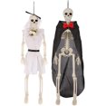 thumbnail image 1 of Decoración de Halloween Esqueleto Huesos aterradores Forma de calavera Fiesta humana, Esqueleto articulado aterrador Decoración de Halloween Fiesta de Halloween, 1 of 5