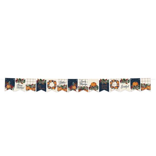 6 in. x 8 ft. Foil Fall Thanksgiving Streamer