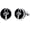 Ankh Cross, variant on Viking Stud Earrings 925 Sterling Silver Tree of Life Ankh Cross Skull Valknu Earrings Natural Black Onyx Stud Earrings for Men Women
