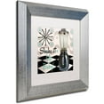 thumbnail image 2 of Trademark Fine Art "Fifties Kitchen IV" Canvas Art by Color Bakery White Matte, Silver Frame, 2 of 4