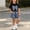 A331 Black, variant on 2 Piece Girls Shorts Set Cute Frayed Denim Bowknot Graphic Tee Clothes And Pleated Wide Leg Shorts Outfit With Daisy Flower Buttons Casual Summer Fashion Suit