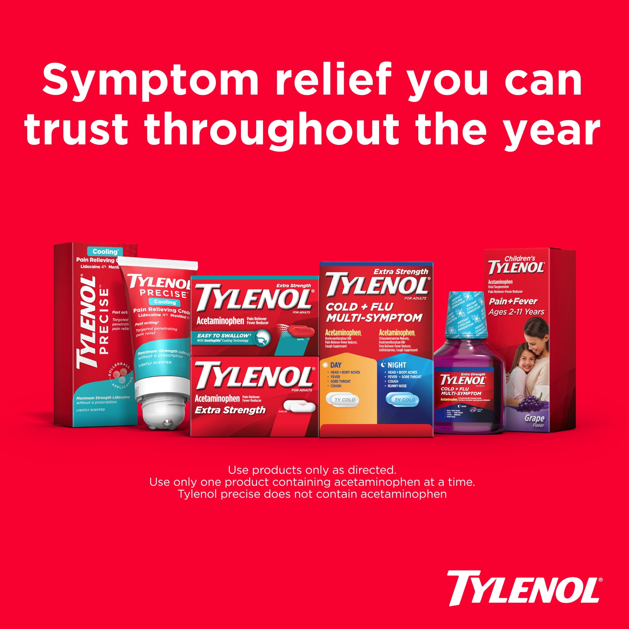 Tylenol Extra Strength Cold + Flu Multi-Symptom Night Liquid Cold Medicine