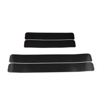 Pavodes 4-Pack Universal Car Door Sill Protectors Carbon Fiber Style Stickers Covers Auto Accessories