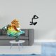 thumbnail image 2 of Figura de pensador de caracol de cristal, animal marino, arte abstracto, decoración, estatua artesanal, adorno para el hogar, oficina, entradas, habit, 2 of 8