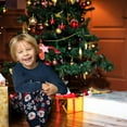thumbnail image 2 of Boys Dinosaur Christmas Pajamas Toddler Kids Sleepwear Boys Girls Santa Claus Pajamas Winter Nightwear 2-12 Years, 2 of 6