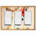 thumbnail image 1 of Metal Light Switch Plate Outlet Cover Baby Llama Flower Crown Portrait LLA004, 1 of 13