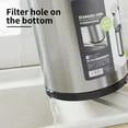 thumbnail image 4 of Kitchen Utensil Holder, Rotating Stainless Steel Utensil Caddy with Removable Divider, Countertop Utensil Organizer with Detachable Base, 4 of 7